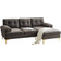 Simplie Fun Modern Sectional Couches Brown Sofa 83"