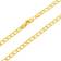 Nuragold Cuban Curb Link Chain Bracelet 4.5mm - Gold