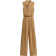 Donna Karan Cowl Neck Sleeveless Belted Jumpsuit - Fawn