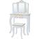 Teamson Kids Gisele Dressing Table with Stool Dots