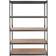 VEVOR 5 Levels Adjustable Black/Natural Shelving System 48x72"