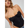 Garage Chrishell Lace Mesh Bustier - Jet Black