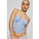 Garage Chrishell Lace Mesh Bustier - Serenity Blue