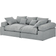 Smart Lionore Silver Grey Sofa 242cm Zweisitzer