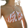 H&M Padded Halter Neck Bikini Top - Orange/Pattern