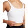 Nike Zenvy Rib Women's Light Support Non Padded Longline Sports Bra - White
