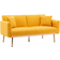 Simplie Fun Loveseat Yellow Sofa 65" 2 Seater