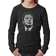 LA Pop Art Girl's Word Art Long Sleeve Elon Musk - Black