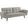 Coaster Biscuit-tufted Bed Grey Sofa 83.5" 3 Seater