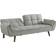 Coaster Biscuit-tufted Bed Grey Sofa 83.5" 3 Seater