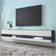 FC Design Wall Mounted Floating White/Black TV Bench 75.2x5.5"