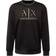 Armani Exchange Interlock Logo Crew Neck Sweatshirt - Black