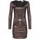 L'agence Sunny Dress - Black/Bronze Sequin