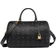 MCM Ella Boston Bag In Visetos Medium - Black