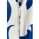 H&M Tie Belt Shirt Dress - White/Blue Patterned