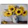 Stupell Traditional Sunflower Bouquet Gray Framed Art 20x16"
