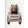 Stupell Wash Your Paws Bear Multicolour Framed Art 13x19"