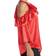 Masseys Ruffle Cold Shoulder Top - Poppy Red