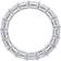 Diamonbliss Ascher Eternity Ring - Silver/Transparent
