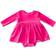 Worthy Threads Kid's Velvet Long Sleeve Bubble Romper - Hot Pink