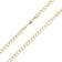 Nuragold Cuban Chain Curb Link Diamond Cut Pave Two Tone Necklace 5.5mm - Gold/Silver