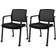 Costway Stackable Rolling Mesh Black Office Chair 32" 2pcs