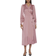 Vila Enna Ravenna Long Sleeve Midi Wrap Dress - Foxglove