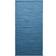 Rug Solid Cotton Blau 75x300cm