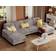 Furmax Sectional Couche Grey Sofa 110.2" 4 Seater