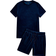 Shein Men's Knitted Solid Color T-Shirt And Shorts Casual Two-Piece Set - Dark Green