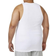 DXL Men's Big + Tall Essentials Tank 5-pack - White