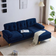 Simplie Fun Couches For Living Room Blue Sofa 83" 3 Seater