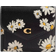 Coach Wyn Small Wallet With Floral Print - Brass/Black Multi