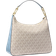 Michael Kors Laney Large Signature Logo Hobo Shoulder Bag - Pale Blue Multi