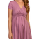 Pink Blush Draped Front Maternity/Nursing Top Mauve