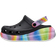 Crocs Classic Crush Clog - Black/Multi Spray Dye