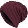 Asfhml Neutral Keep Warm Printing Plush Knitted - Wine