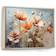 Design Art Country Charm Of Peach Poppies In A Farmhouse I Peach/Beige Framed Art 44x34"