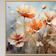 Design Art Country Charm Of Peach Poppies In A Farmhouse I Peach/Beige Framed Art 44x34"