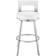 Benjara Ami White Bar Stool 34"