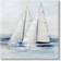 Stupell Sailboats Coastal Waves Splashing Blue Wall Decor 36x36"