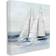 Stupell Sailboats Coastal Waves Splashing Blue Wall Decor 36x36"