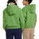 Nike Big Kid's Icon Fleece Oversized Pullover Hoodie - Chlorophyll/Sail/Treeline