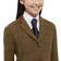 Dublin Kid's Albany Tweed Suede Collar Tailored Show Jacket - Brown