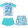 Alvivi Girl's Swimsuit 3-piece - Light Green