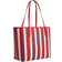 Coach City Tote Bag With Stripe Print - Silver/Chalk Multi