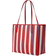Coach City Tote Bag With Stripe Print - Silver/Chalk Multi