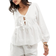 Vero Moda Gili Peplum Blouse - Bright White