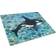 Caroline's Treasures Under Water Glass Killer Whale Orca Chopping Board 15"