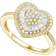 Macy's Heart Cluster Ring - Gold/Diamonds